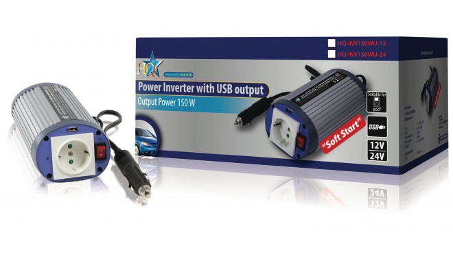 PIMS15012 inverter, USB väljund 150W/12V