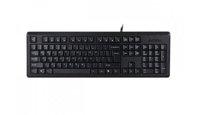 A4Tech KR-92 keyboard Universal USB QWERTY English Black