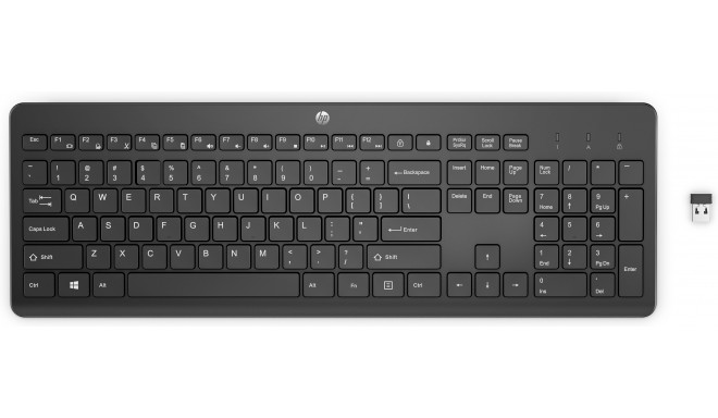 HP klaviatuur 230 juhtmevaba 100% täissuuruses, must