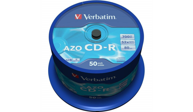 CD-R Verbatim AZO Crystal 50 gb. 700 MB 52x