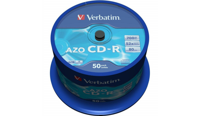 CD-R Verbatim AZO Crystal 50 Units 700 MB 52x