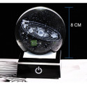 Öölamp 3D Laser Engraved Solar System