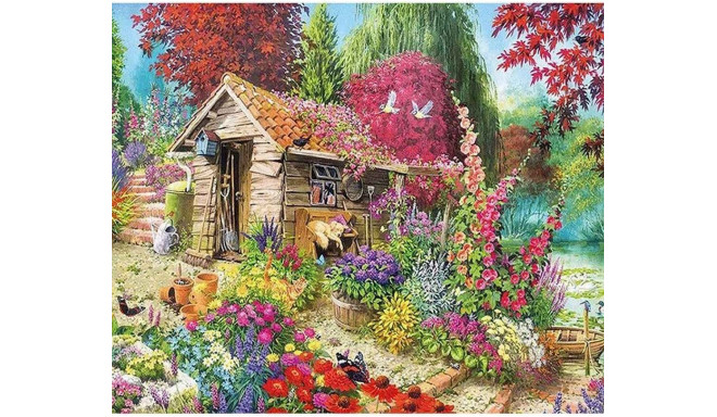 Diamond mosaic - Cottage in the garden