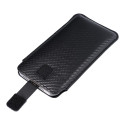 POCKET Carbon Case - Size 09 - for IPHONE 13 mini / 6 / 7 / 8 / 12 mini SAMSUNG S3 (i9300) / S4 (i95