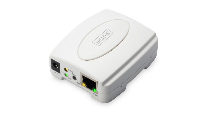 Digitus Fast Ethernet Print Server, USB 2.0