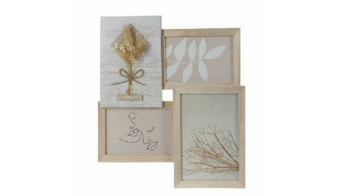 Foto rāmis DKD Home Decor 31 x 2,4 x 34 cm Stikls Dabisks Shabby Chic