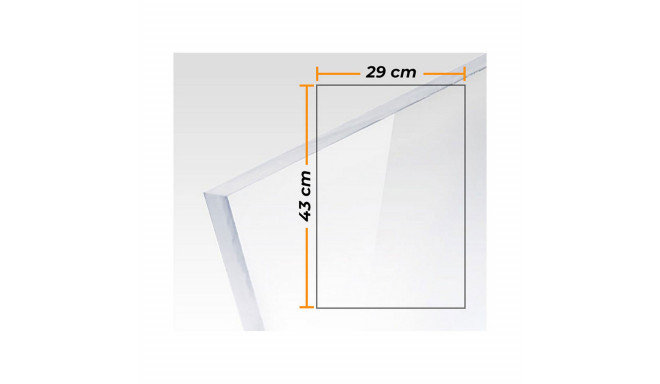 Badge Compossar Transparent 3 mm Methacrylate 29 x 43 cm