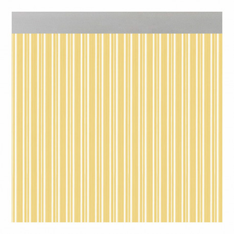 Curtain Acudam Ferrara Doors Yellow Transparent Exterior PVC Aluminium 90 x 210 cm