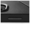 Kaitseümbris kaarditaskuga Apple iPhone 14 Plus, must, MagSafe, naturaalsest nahast, Mujjo