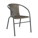 Rõdukomplekt BISTRO laud D60xH70cm, 2 tooli (20563), metallraam, värvus: hall