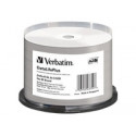 VERBATIM DVD R DOUBLE LAYER 8.5GB 8X WIDE THERMAL PRINTABLE Spindle 50