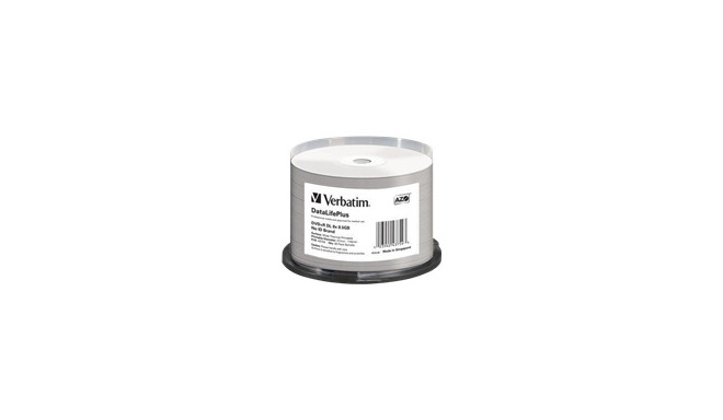 VERBATIM DVD R DOUBLE LAYER 8.5GB 8X WIDE THERMAL PRINTABLE Spindle 50