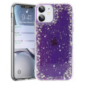 Fusion Glue Glitter ümbris silikoonist ümbris Apple iPhone 12 | 12 Pro Violetne