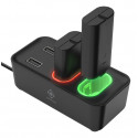 XBOX Series S/X charging station DELTACO GAMING for dual rechargeable battery packs, 2 included batt