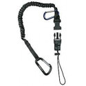 GearKeeper TL1-3013 Personal Heavy Tool Tether, 1,9 cm Super Coil, Aluminium Carabiner / Side Releas