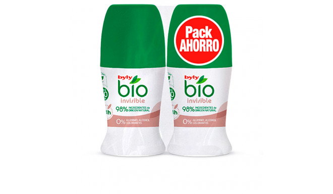 BYLY BIO NATURAL 0% INVISIBLE DEO ROLL-ON LOTE 2 x 50 ml