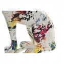 Decorative Figure DKD Home Decor White Leopard Resin Multicolour Modern (16 x 8 x 25 cm)