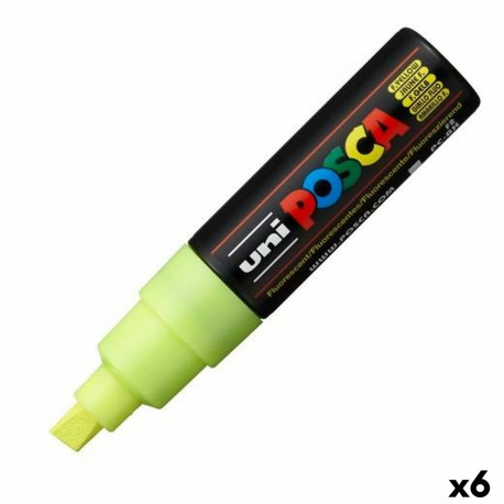Marker POSCA PC-8K Fluor Kollane (6 Ühikut)