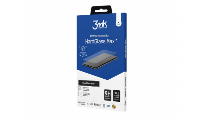 3mk kaitseklaas HardGlass Max iPhone 12/12 Pro 6.1", must