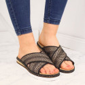 Rieker W R459 wedge slippers black (36)