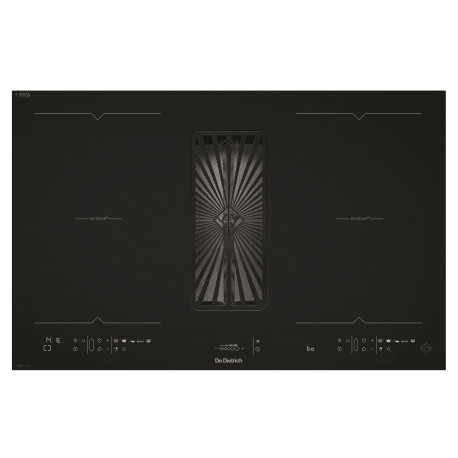 Induktsioonpliidiplaat koos õhupuhastajaga De Dietrich DPI7888BH Coal Black