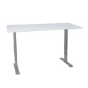 Töölaud ERGO 2-mootoriga 160x80xH60-125cm, hallikasvalge