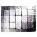 Paklājs DKD Home Decor 160 x 230 x 2 cm Melns Poliesters Balts Kvadrātains