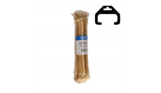 Skein of cable EDM 87810 Gold Golden Steel 3,8 mm x 25 m