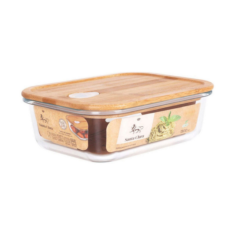 Lunch Box Glass & Bamboo (L)