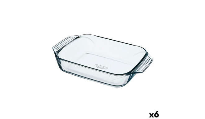 Krāsns Trauks Pyrex Irresistible Caurspīdīgs Stikls Taisnstūra 35 x 23,1 x 6,5 cm (6 gb.)