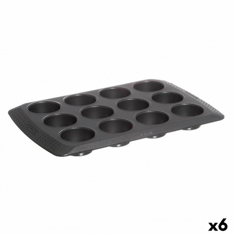 Muffinipann Pyrex Magic Must 31 x 26 x 4 cm (6 Ühikut)