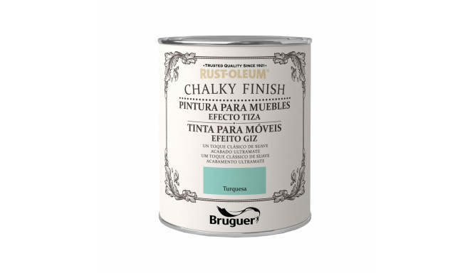 Paint Bruguer Chalky Finish Turquoise 750 ml