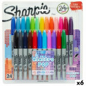 Viltpliiatsite komplekt Sharpie Electro Pop Mitmevärviline 24 Tükid, osad 1 mm (6 Ühikut)