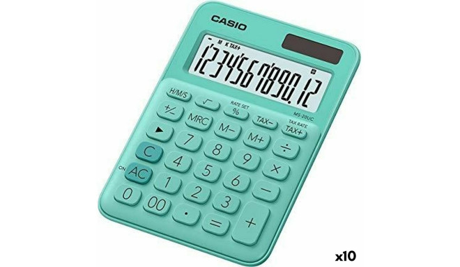 Calculator Casio MS-20UC Green 2,3 x 10,5 x 14,95 cm (10 Units)