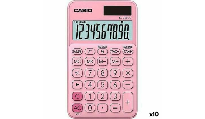 Kalkulaator Casio SL-310UC Roosa (10 Ühikut)