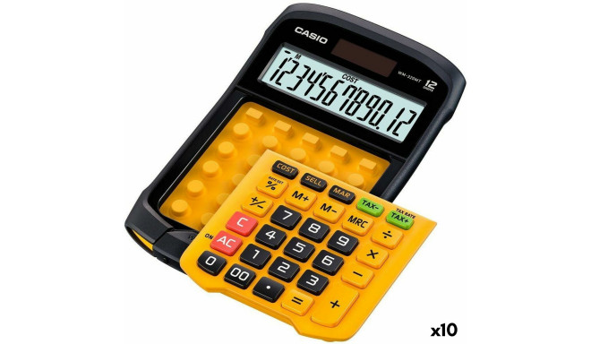 Calculator Casio WM-320MT Yellow Black 3,3 x 10,9 x 16,9 cm (10 Units)