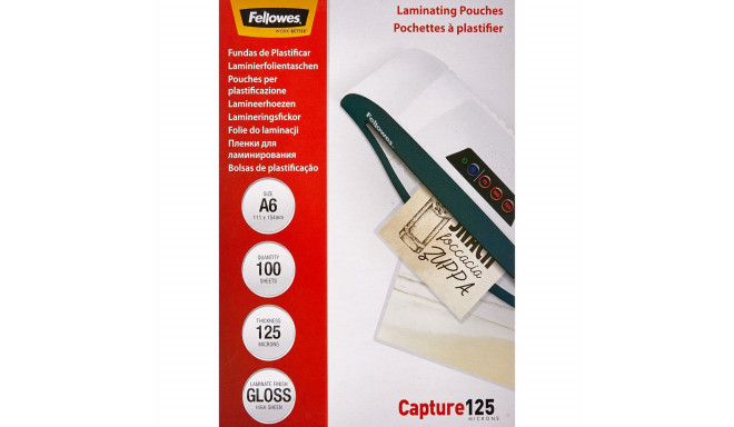 Lamineerimisümbrised Fellowes 5307201 100 Ühikut Läbipaistev A6