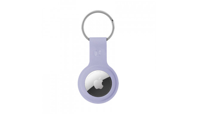 Crong Silicone Case with Key Ring – Etui ochronne brelok do Apple AirTag (lawendowy)