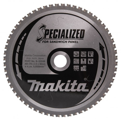 Makita ketassaag 270x30x60z spetsiaalne sandwich-paneelide lõikamiseks