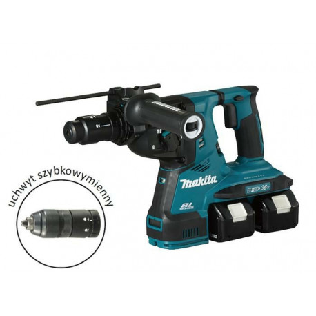 MAKITA. HAMMER 2x18V DHR283T2JU 2.9J 2x5.0Ah BL AVT + HANDLE