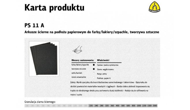 K.WATER LIIVAPABER P 320 PS11A/50 tk.