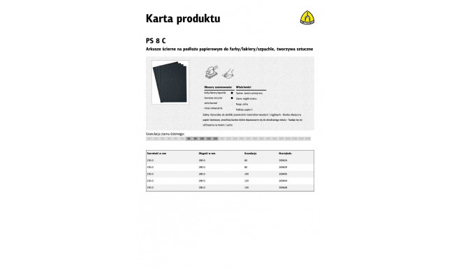 K.WATER liivapaber P 100 PS8C/50 tk.