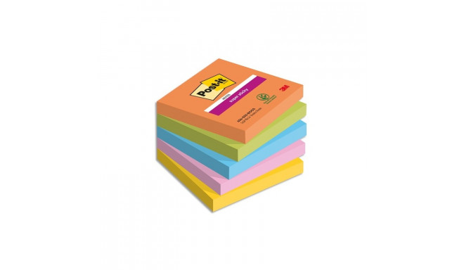 Märkmepaber iseliimuv POST-IT 654 Boost Super Sticky 76x76mm (pakis 5x90l.)