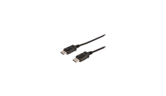 ASSMANN kaabel Displayport DP/St - DP/St 2m AWG32 2xvarjestatud must