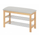 Stool - shoe rack Morgan Plus white