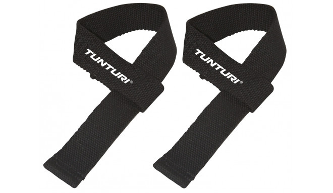 Tõsterihmad Tunturi Power Lifting Straps must