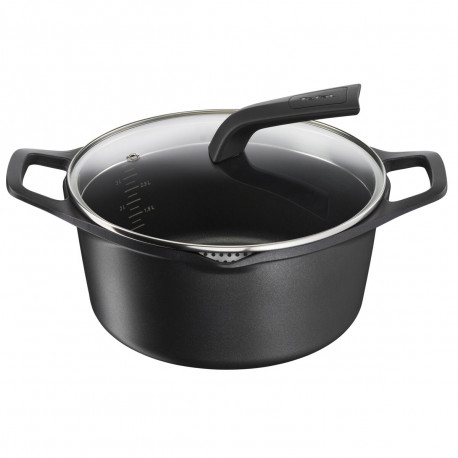Kastrul kaanega Tefal E2494644 Must Ø 24 cm
