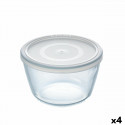 Apaļa Pusdienu Kastīte ar Vāku Pyrex Cook & Freeze 1,1 L 15 x 15 x 10 cm Caurspīdīgs Silikona Stikls