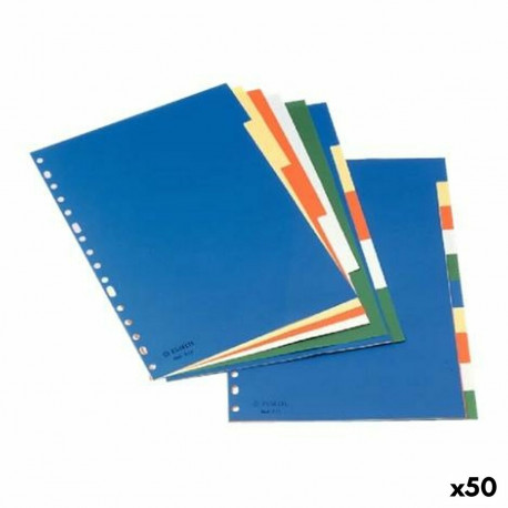 Eralduskomplekt Esselte Mitmevärviline A4 10 Lehed (50 Ühikut)