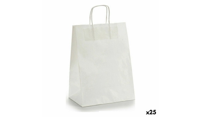 Бумажный пакет 24 x 12 x 40 cm Белый (25 штук)